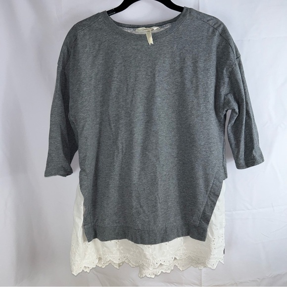 Matilda Jane Top In The Clouds Eyelet Tie Back Half Sleeve Pullover Crewneck - Picture 8 of 14